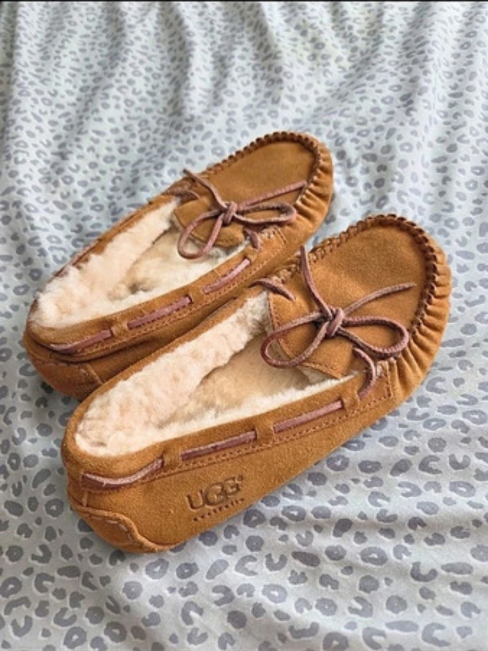 UGG Ascot Suede Slippers in Brown